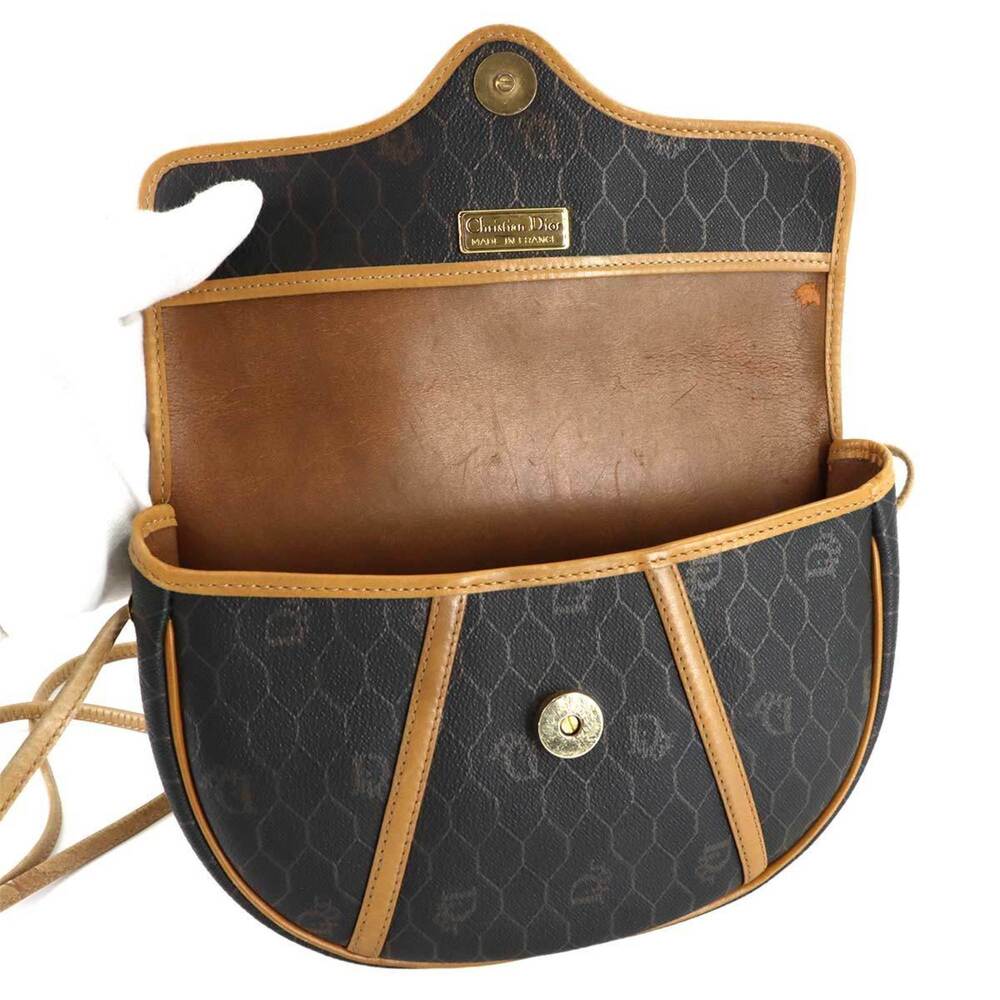 CHRISTIAN DIOR Black Leather Shoulder Bag - Picture 5 of 8